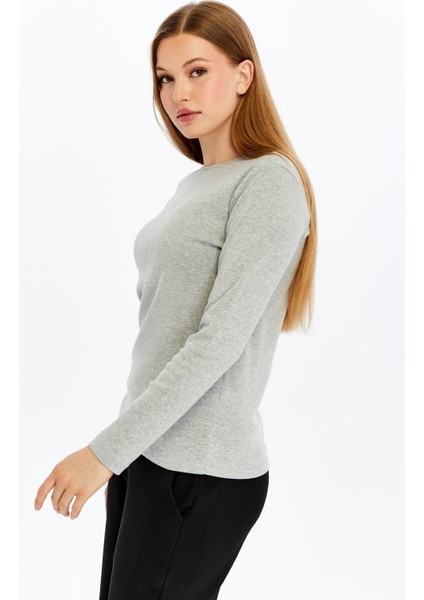 Kadın Uzun Kollu Bisiklet Yaka Tişört fiyatları