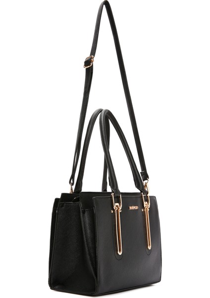 Kadın Siyah Uzun Askılı Klasik Kol Çantası 25WBD263014