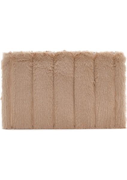 Kadın Bej Zincir Askılı Peluş Portföy Çanta 25WBD2208PH fırsatları