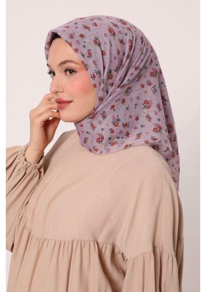 Polo Ist Çiçekli Flamlı Eşarp