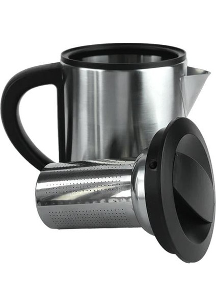 Crown CRW-2201 1800W 1.8 - 0.8 Litre Çelik Hazneli Çaycı Mutfak Kettle Demlikli ve Süzgeçli Inox fiyatları