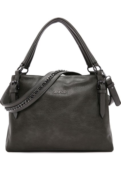 Kadın Gri Uzun Askılı Omuz Çantası 25WBD263218