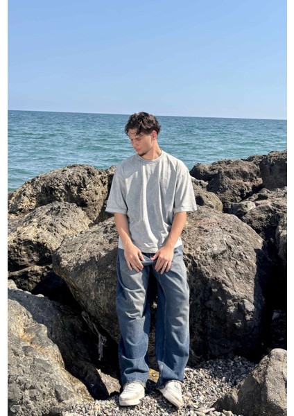 Asit Yıkamalı Basic Oversize Tişört modelleri