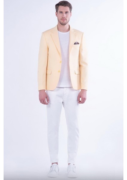 C 591 Sarı Klasik Ceket fiyatları