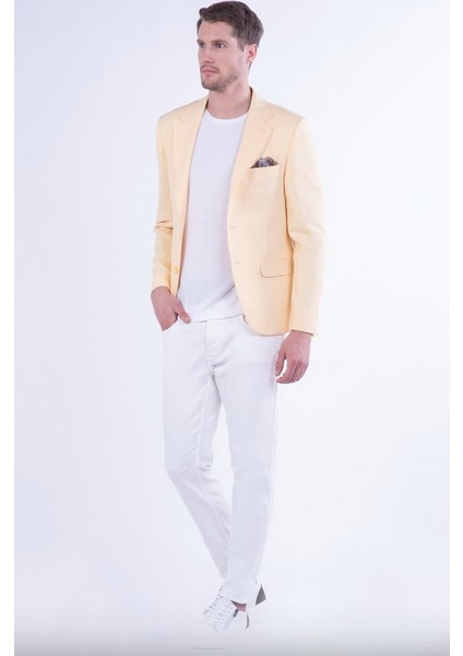 C 591 Sarı Klasik Ceket modelleri