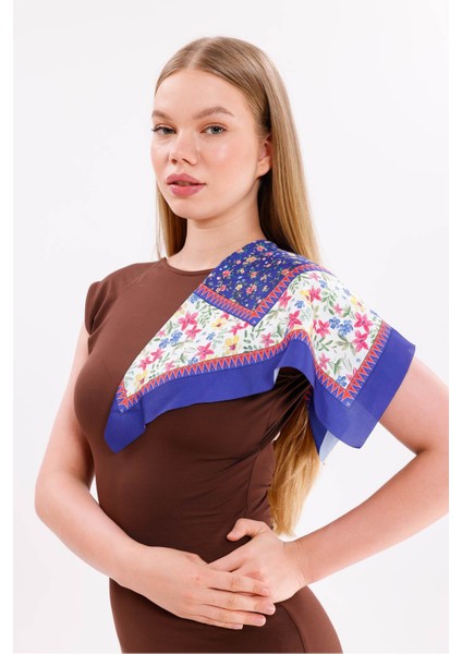 Gece Bahçesi Model Fular Estascarf 48 x 48 cm fiyatları