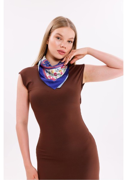 Gece Bahçesi Model Fular Estascarf 48 x 48 cm modelleri