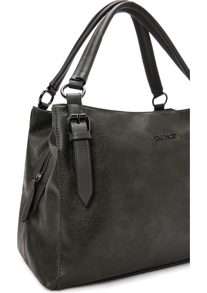 Kadın Gri Uzun Askılı Omuz Çantası 25WBD263218