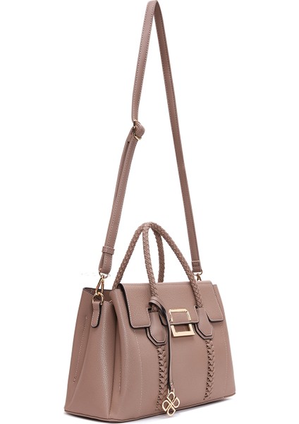 Kadın Vizon Uzun Askılı Örgü Detaylı Kol Çantası 25WBD2832FT indirimleri