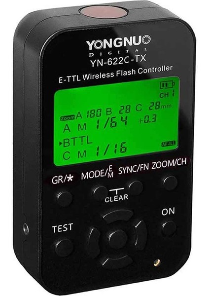 Yongnuo YN-622C Modeli Için Tx E-Ttl Ekranlı Tetikleyici Canon Uyumlu (Tekli)