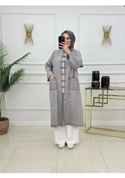 Kadın Tesettür Denim Kap