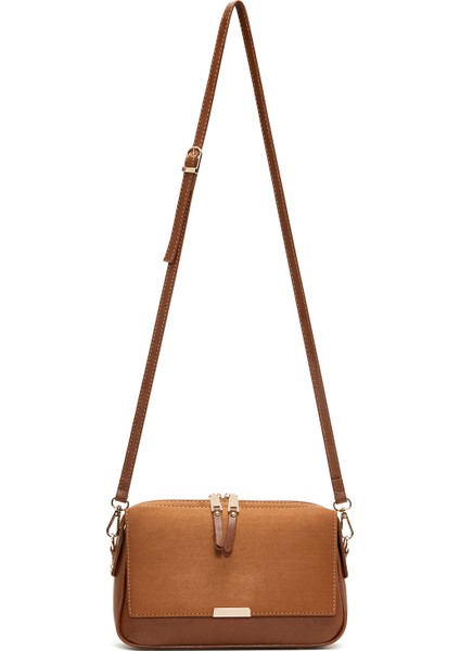 Kadın Taba Zincir Askılı Süet Çapraz Çanta 25ABD210210