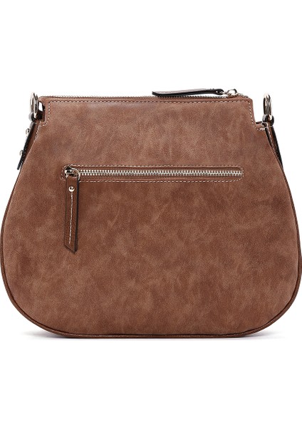 Kadın Taba Uzun Askılı Nubuk Omuz Çantası 25ABD2105V3 fırsatları