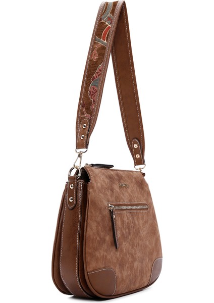 Kadın Taba Uzun Askılı Nubuk Omuz Çantası 25ABD2105V3 indirimleri