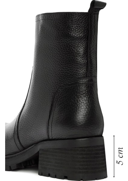 Kadın Siyah Fermuarlı Deri Bot 25WFD1514FT fiyatları