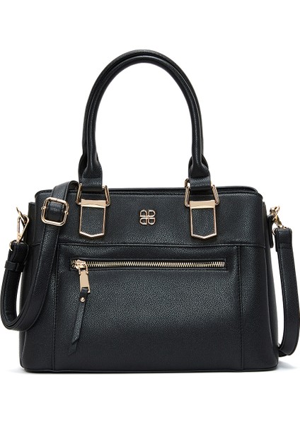 Kadın Siyah Uzun Askılı Klasik Kol Çantası 25WBD2828FT