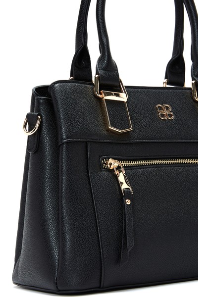 Kadın Siyah Uzun Askılı Klasik Kol Çantası 25WBD2828FT