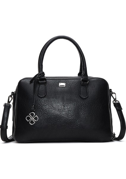 Kadın Siyah Uzun Askılı Kol Çantası 25WBD247314