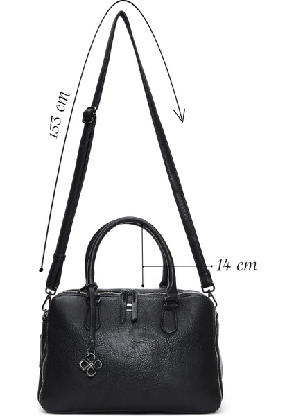 Kadın Siyah Uzun Askılı Kol Çantası 25WBD247314 modelleri