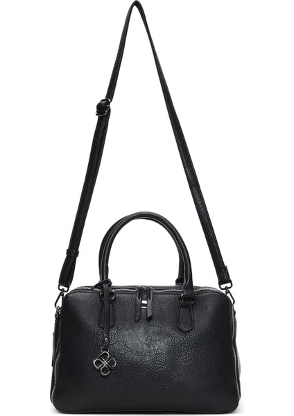 Kadın Siyah Uzun Askılı Kol Çantası 25WBD247314