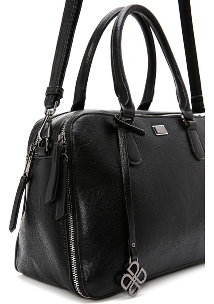 Kadın Siyah Uzun Askılı Kol Çantası 25WBD247314