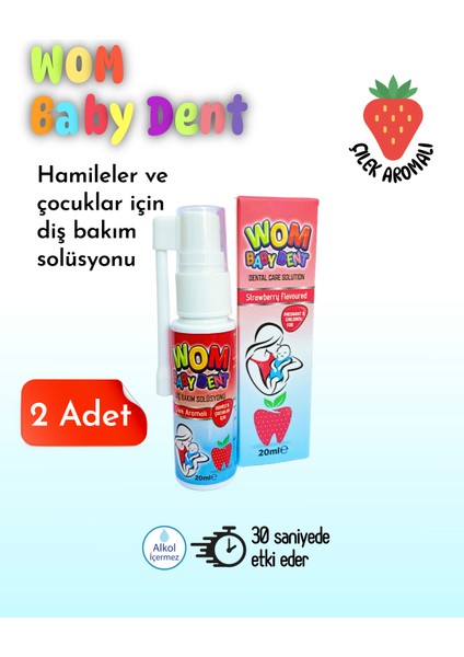 Baby Dent Hamileler ve Çocuklar Için Diş Bakım Solüsyonu 20ML (2 Adet)