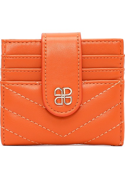 Kadın Turuncu Kapitone Kartlık 000A2D5621KP