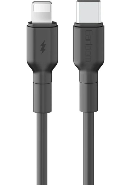 EC-198CL 1m 30W Type-C To Lightning Pd Hızlı Şarj Kablosu - Siyah indirimleri