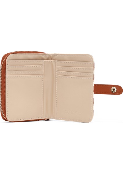 Kadın Bej Baskılı Cüzdan 000A2D563326