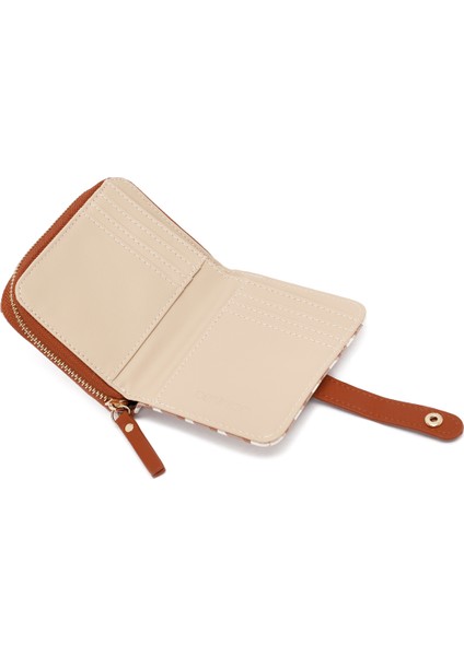 Kadın Bej Baskılı Cüzdan 000A2D563326
