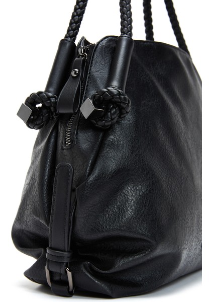 Kadın Siyah Casual Kol Çantası 25WBD263118