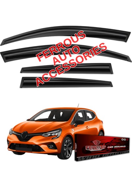 Renault Clio 5 Ferrous Cam Rüzgarlığı 4lü 2019 ve Üstü