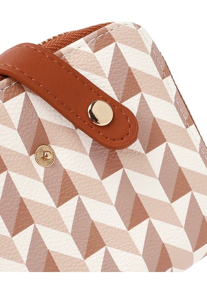 Kadın Bej Baskılı Cüzdan 000A2D563326