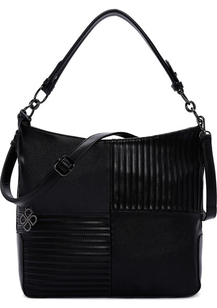 Kadın Siyah Uzun Askılı Omuz Çantası 25WBD283514