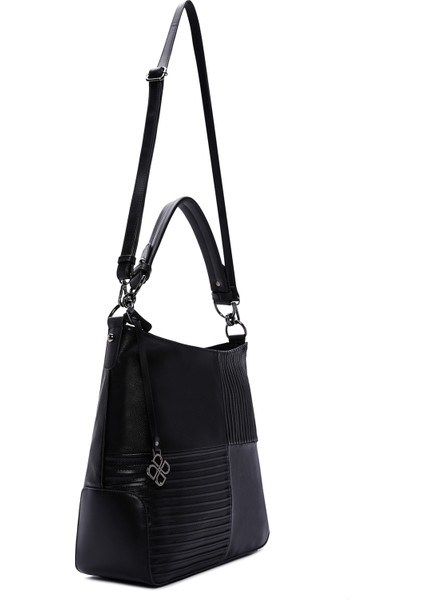 Kadın Siyah Uzun Askılı Omuz Çantası 25WBD283514