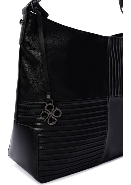 Kadın Siyah Uzun Askılı Omuz Çantası 25WBD283514