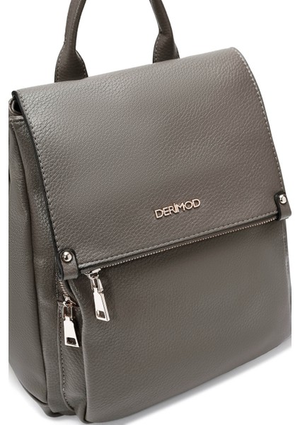 Kadın Gri Casual Sırt Çantası 25ABD2455FT