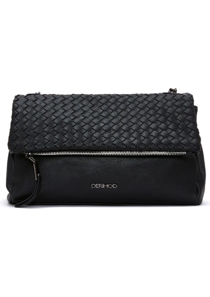 Kadın Siyah Uzun Askılı Desenli Çapraz Çanta 25WBD247014 modelleri