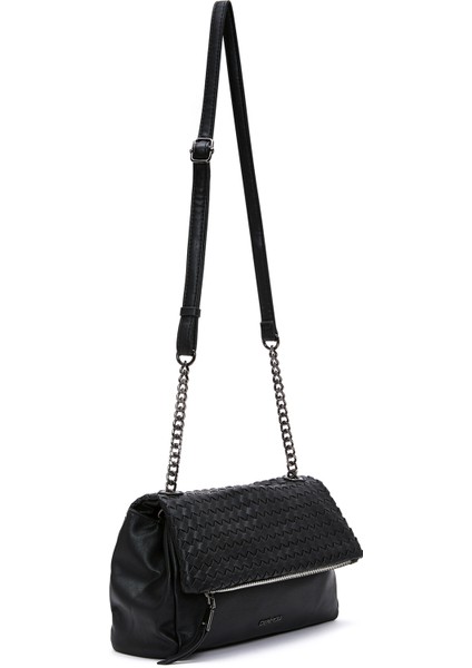 Kadın Siyah Uzun Askılı Desenli Çapraz Çanta 25WBD247014 indirimleri