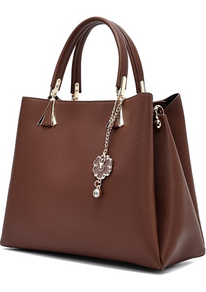 Kadın Kahverengi Uzun Askılı Klasik Kol Çantası 25WBD263518 indirimleri