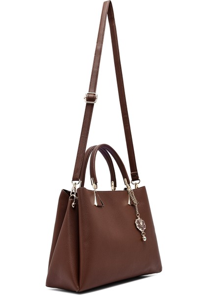 Kadın Kahverengi Uzun Askılı Klasik Kol Çantası 25WBD263518