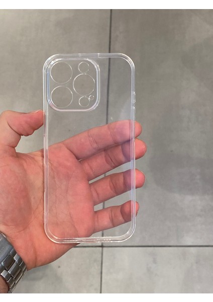 Iphone 16 Pro Uyumlu Koruyucu Darbe Emici Şeffaf Silikon Kılıf