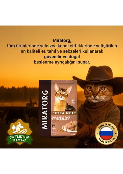 Extra Meat Adult Tavuk Etli Yetişkin Kedi Maması 2,1 kg modelleri