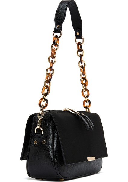 Kadın Siyah Zincir Askılı Süet Çapraz Çanta 25ABD210210 indirimleri