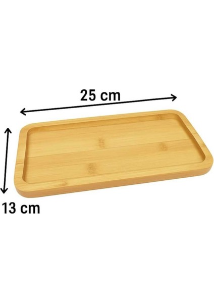 Bambu Dikdörtgen Sunum ve Servis Tepsisi & Tabağı- Yağdanlık Altlığı 1 Adet modelleri