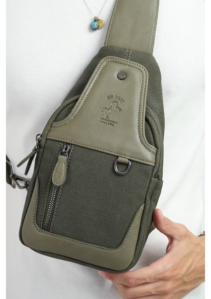 Haki Kanvas Çok Bölmeli Günlük Çapraz Askılı Omuz Çantası 7038-hk indirimleri