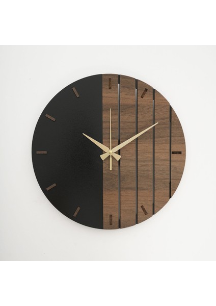 Modern Ahşap Duvar Saati | 35*35 CM |SA7021