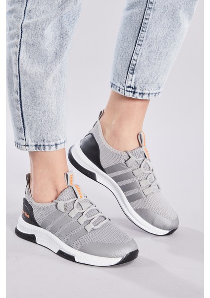 Unisex Füme Rahat Kalıp Şeritli Bağcıklı Spor Ayakkabı fiyatları