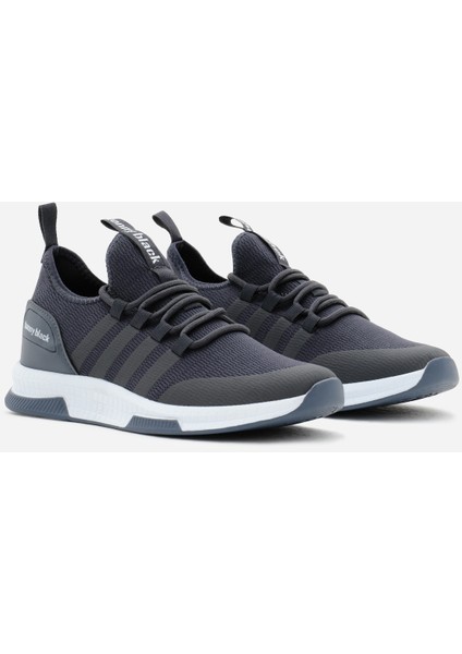 Unisex Koyu Gri Rahat Kalıp Şeritli Bağcıklı Spor Ayakkabı fiyatları