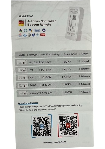 Tuya Destekli Wifi Kontrollü Dimmer Şerit Led Kontrol Devresi 5-24V indirimleri